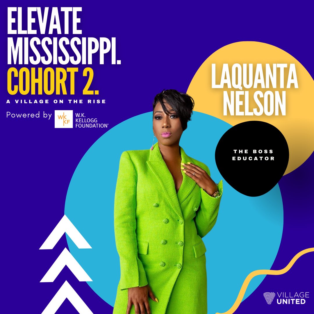Excited to announce that I have been selected to participate in @ourvillageunited ELEVATE Mississippi powered by @kelloggfoundation! In the next couple of weeks, I will have a Village supporting my business growth, my personal wellness, and overall elevation. #avillageontherise