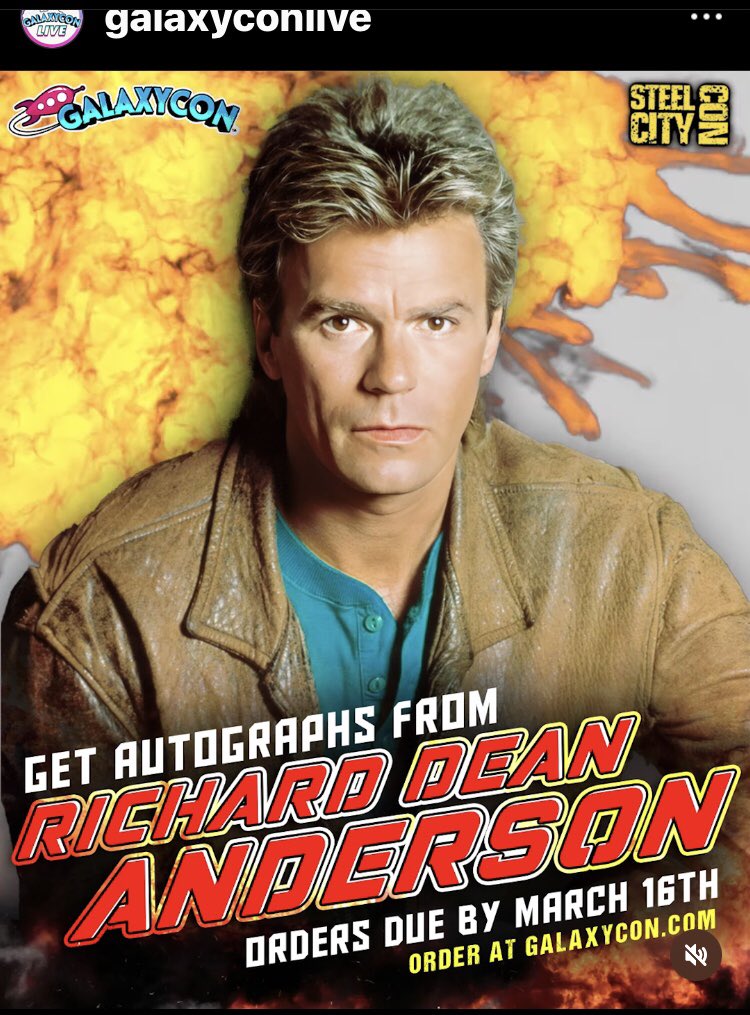 From @GalaxyConLive . Autograph Signing of @andersonrdean 👍🏻