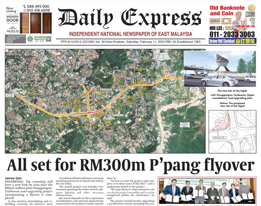 Daily Express Malaysia on Twitter "Today's front page "All set for