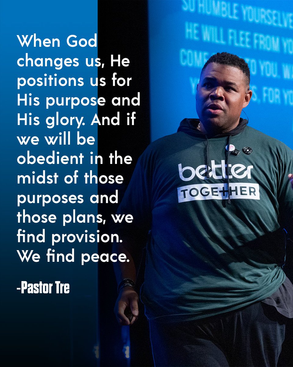 bChurchTV's tweet image. Our response to the changes God brings into our lives will let us see that He's always got something bigger and better prepared for us.💡

#BetterTogether #bChurchtv #MessageQuote #MessageHighlight #Growth #Purpose