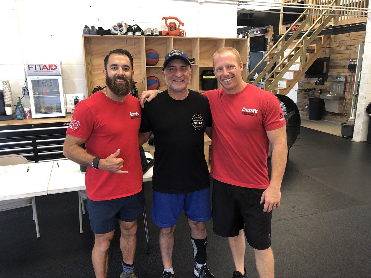 carl_arredondo's tweet photo. I am now an official @CrossFit L-1 trainer on staff with @THECrossFitNOLA. I coached my first 2 classes today. The journey began last May at an L-1 Seminar with Santi & Matt. I am an #AdaptiveAthlete & an L-1 trainer. #mensvision for @CrossFitGames Open. π¨βπ¦―ππͺ https://t.co/KncBLHpc5X
