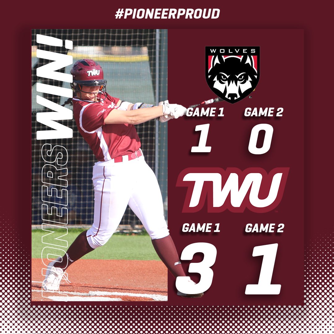 <a href="/TWUSoftball/">TWU Softball</a> takes DH win during home opener! 

#PioneerProud x #team37