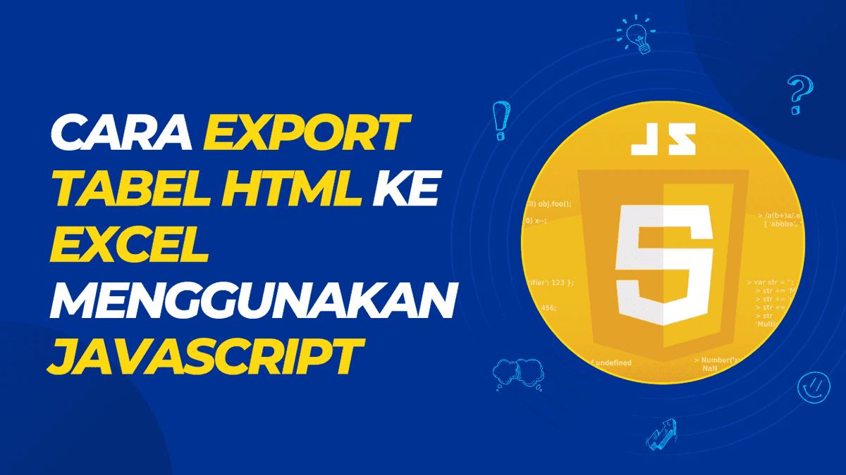 Leravio1's tweet photo. Pada tutorial ini, kita akan belajar tentang cara export data tabel HTML ke excel menggunakan JavaScript pada client-side. Fungsionalitas ekspor data client-side menjadikan aplikasi web apa pun lebih mudah digunakan. #excel #export #html #tabel
https://t.co/4LzOKa6IJc https://t.co/xXfbHm4On2