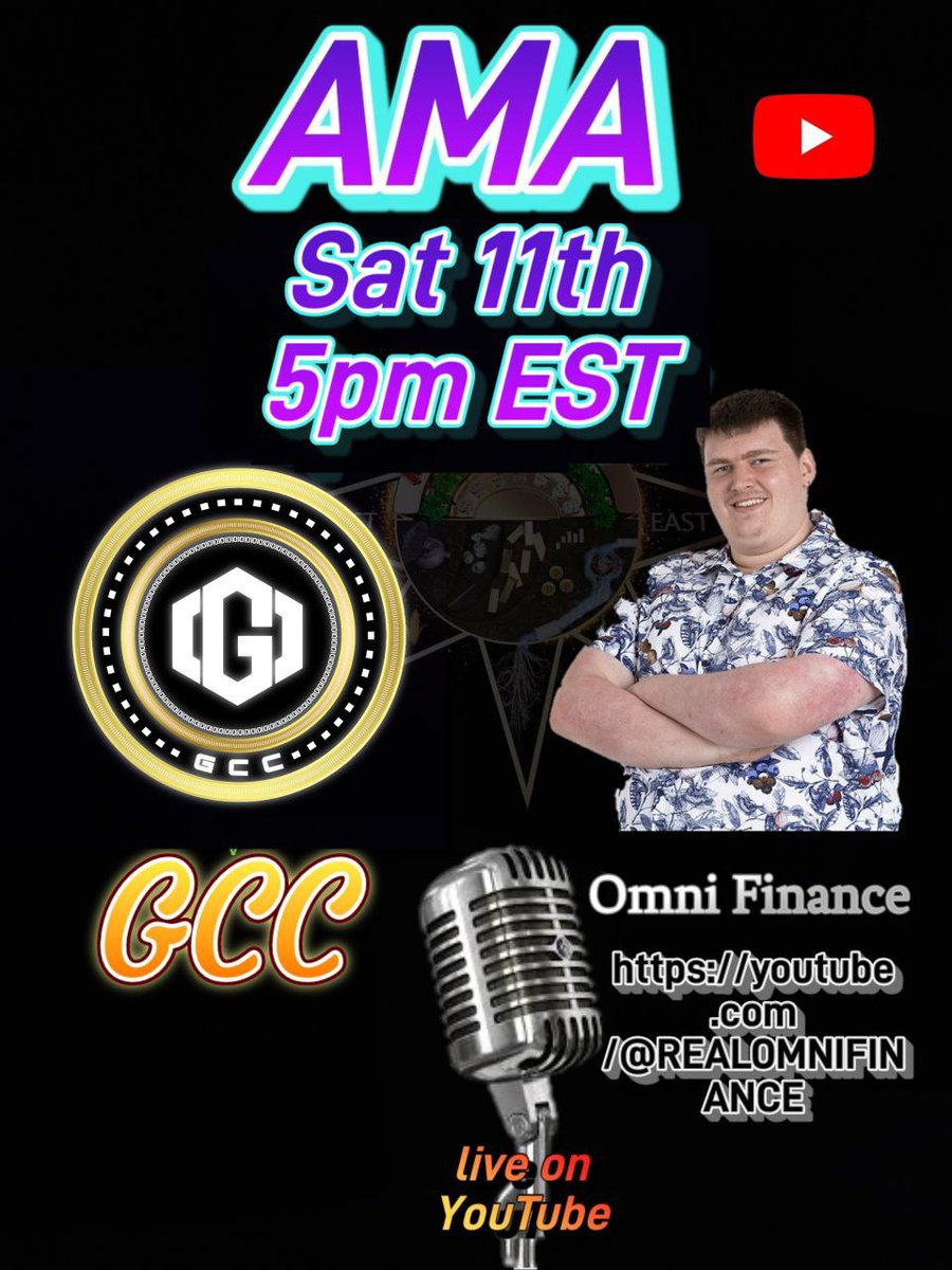 Come join us for an AMA on 2/11  5pm est. youtube.com/@REALOMNIFINAN… We are pumped for this one! #fairlaunch Feb 14th! A huge shoutout to @TeamBrewlabs for building our ecosystem! Let's grooowwww noooowwwwww!!!! #Croppers #Ethereum $GCC #BTC @CommodityChief <a href="/BIGDeelynn/">BIG Dave Crypto</a> <a href="/ceo_TheGCC/">Rich Owen, III ~ CEO $GCC</a>