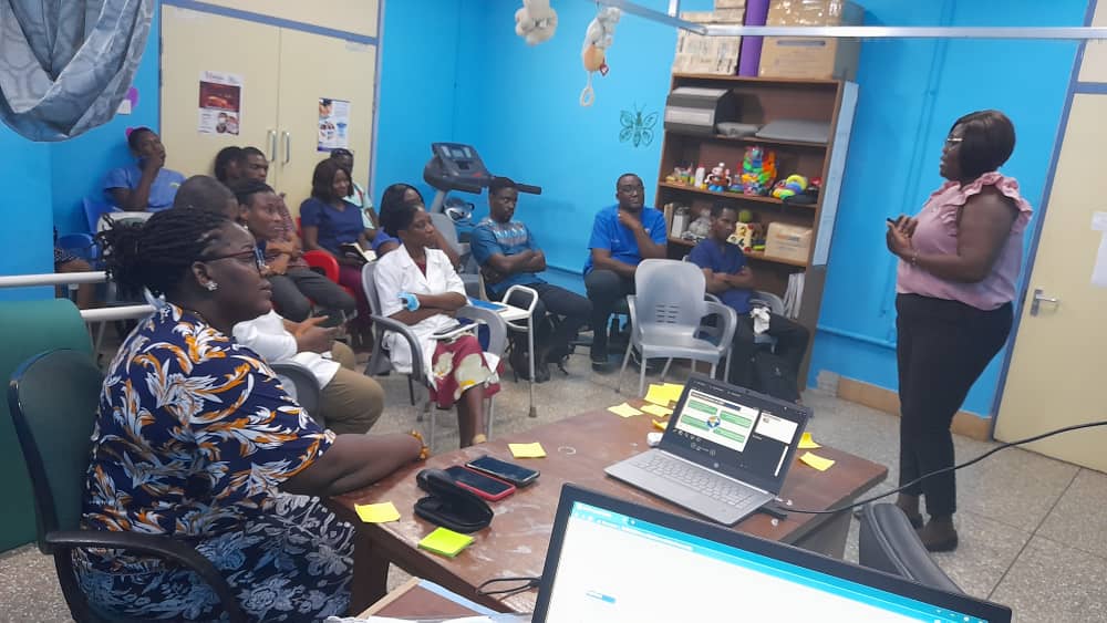 Bea_Sankah's tweet photo. Still on #EBP #EBHC Ghana activities. Engaged with @GPA_GhanaPhysio physios of Ho Teaching hospital, Volta region, Ghana. Gratitude to @marywetani for the support and the entire Dept for the reception.  

@WorldPhysio1951 @JBIEBHC @WorldEBHCDay @AWcpta https://t.co/g1SQmEv8oo