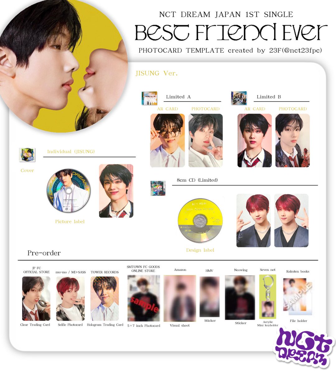 nct23fpc's tweet photo. NCT DREAM JAPAN 1ST SINGLE 
BEST FRIEND EVER TEMPLATE

 #JAEMIN #CHENLE #JISUNG https://t.co/7L0eq4U8CH