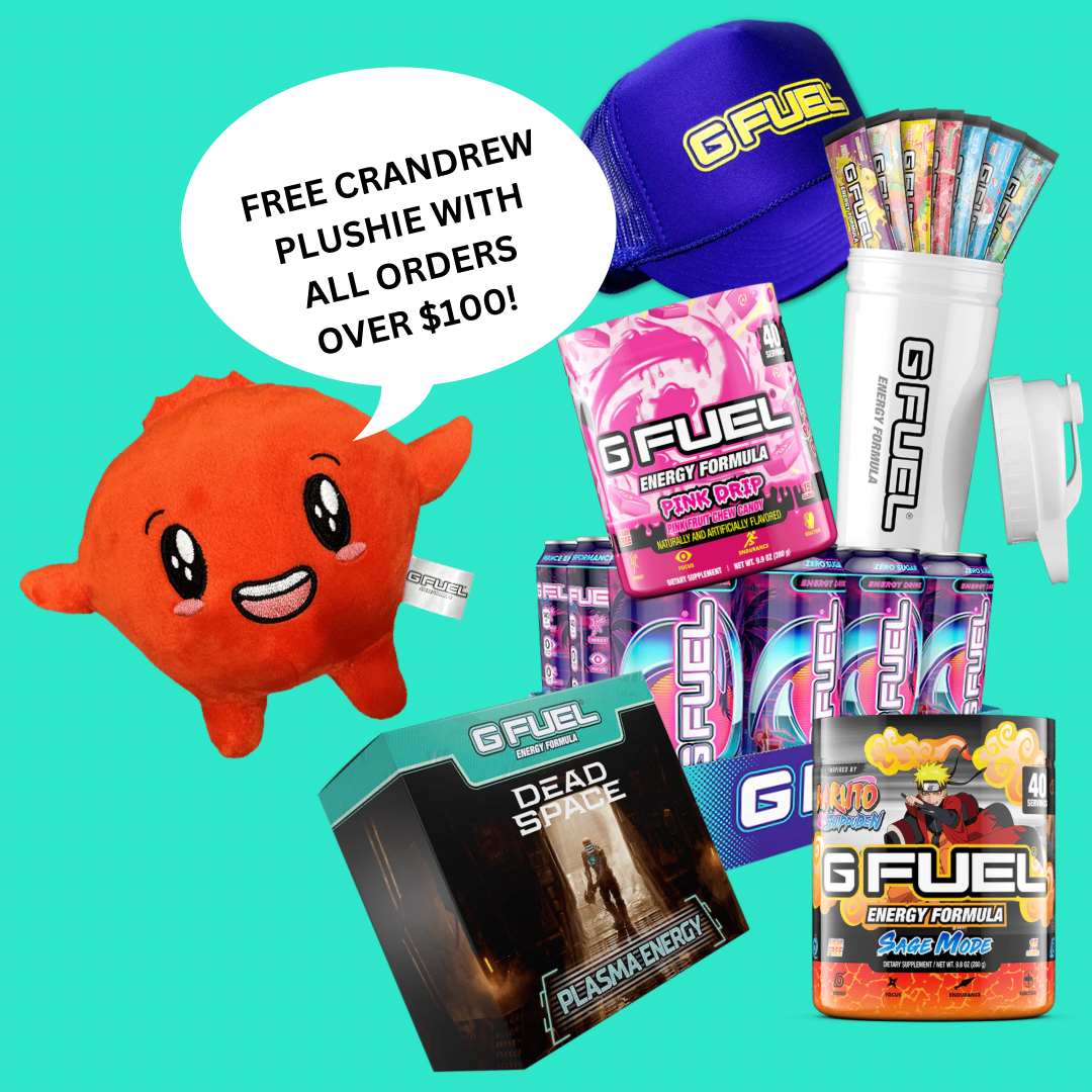 GFuelEnergy's tweet image. ❤️ 𝗟𝗜𝗞𝗘 + 𝗥𝗧 to win a #GFUEL CRANDREW PLUSHIE!!!

😍 2 winners picked this weekend bc all orders over $100 now come with a FREE CRANDREW!!!

🛍️ 𝗦𝗛𝗢𝗣: GFUEL.com/collections/ne…