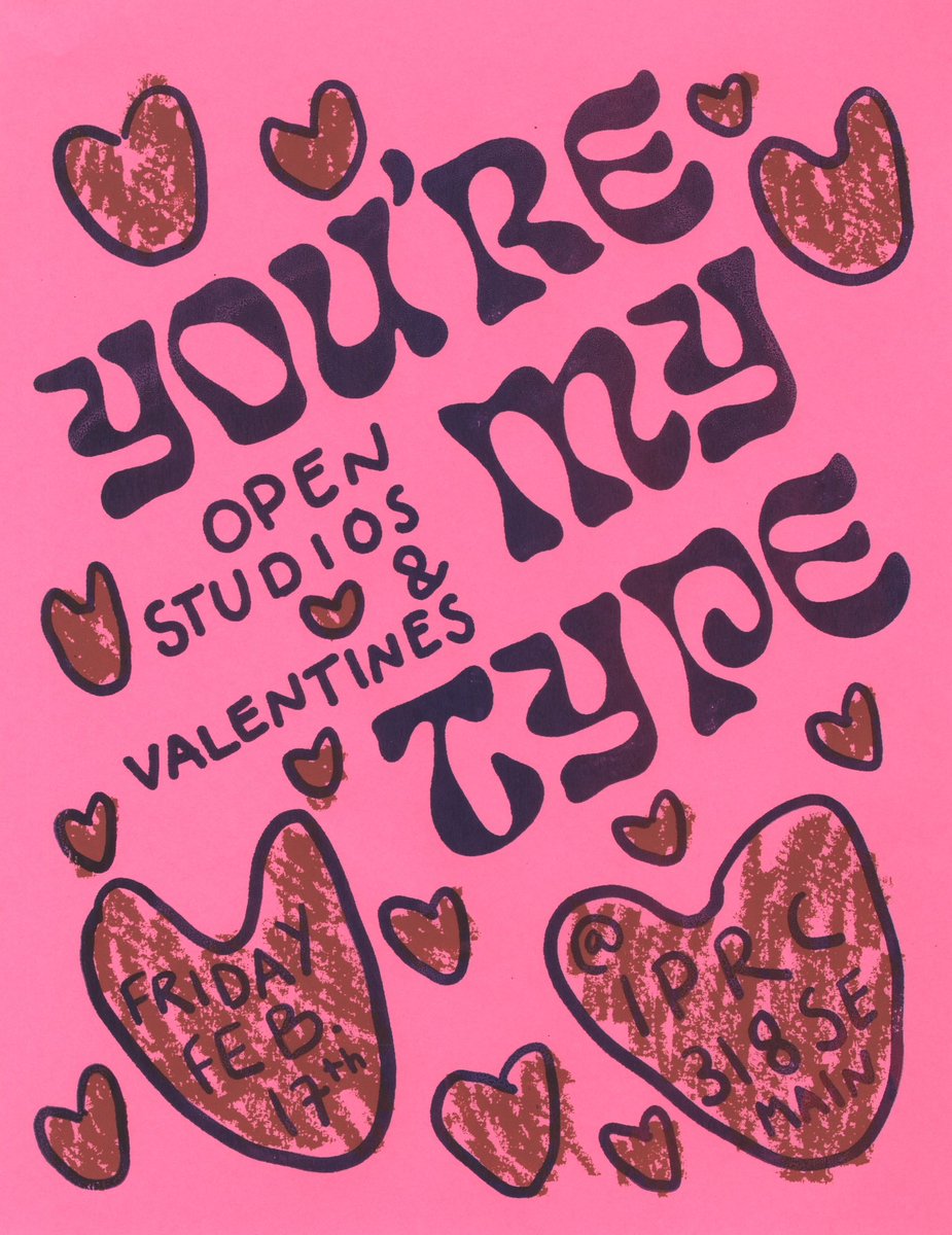 IPRC's tweet image. Valentines Open Studios coming up next Friday! 

iprc.org/event/youre-my…