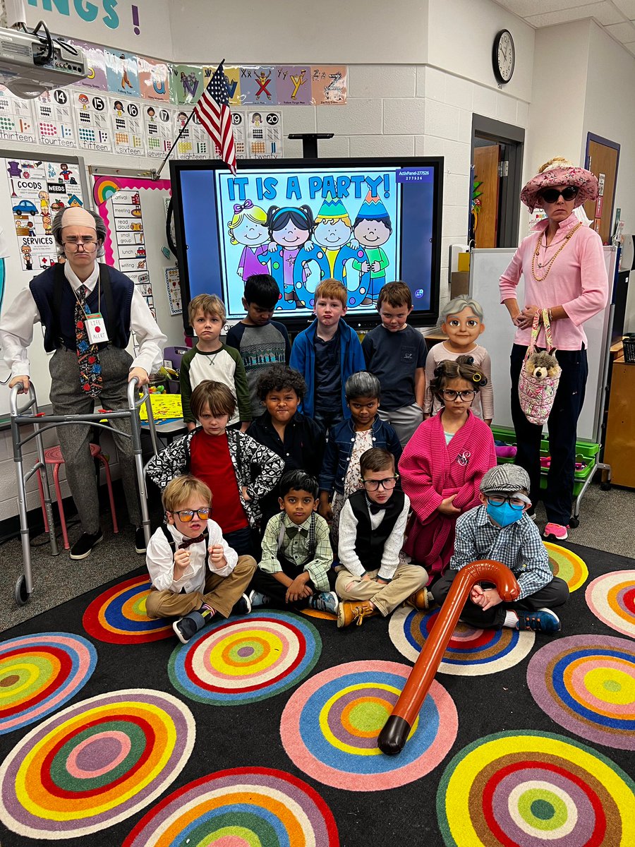 Mr. Harris had the most fun on the 100th Day of School! 🤪💯 <a href="/SalemElementary/">Salem Elementary</a>