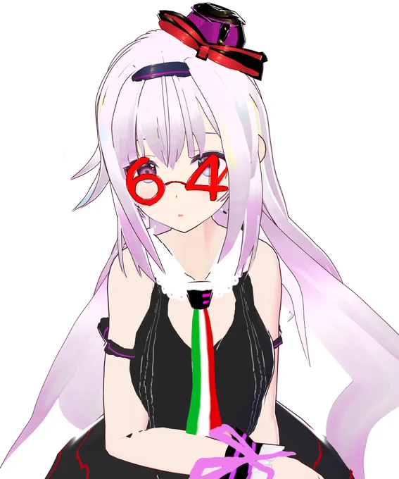 虫メガネをプレゼントされたと思ったら64メガネだったときの #VRoid 