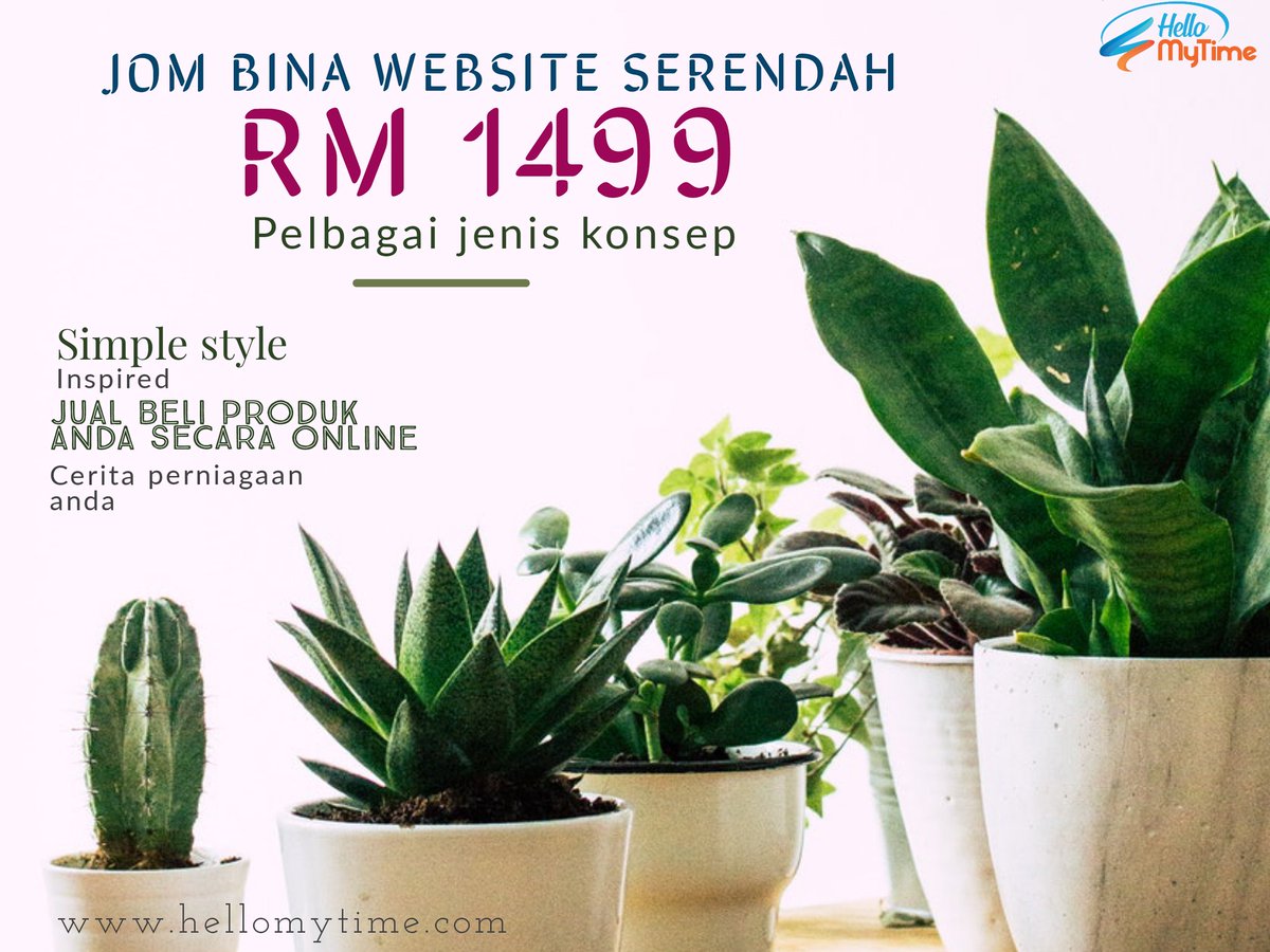 hellomytimeHQ's tweet image. WEBSITE SERENDAH RM1499 UNTUK MENDAPAT 6 LANGKAH MUDAH MENJUAL 🤩

☑️ Bina website mengikut citarasa anda
☑️ Ceritakan tentang produk dan perkhidmatan anda
☑️ Promosikan website anda
☑️ Pelanggan membeli dengan mudah
☑️ Pembayaran terus