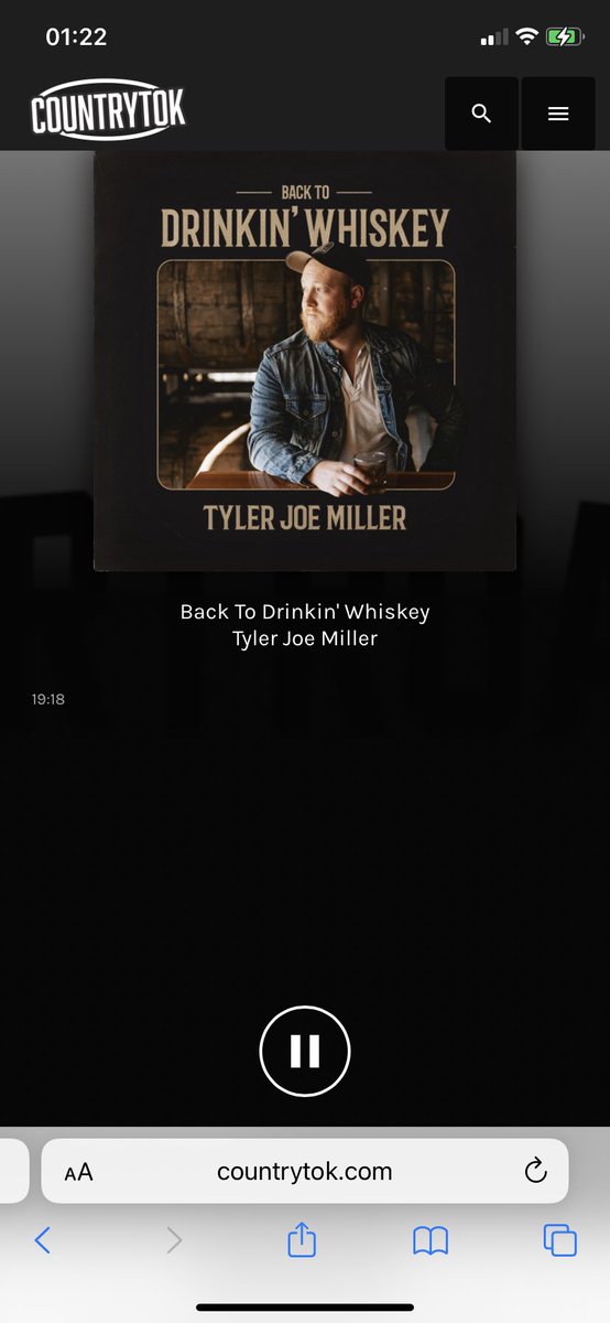 Seanie86914306's tweet photo. Listening To “Back To Drinkin’ Whiskey” By @tylerjoemiller On @DirtRoadFMLive 
#NewMusicRoundup

Amazing Song! 🙌🙌 https://t.co/XV026MdJsI