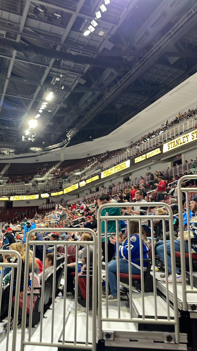 djTrick's tweet photo. Loving the crowd on a Friday night.  Let’s go @Wichita_Thunder #thundertracks https://t.co/XRd6ZVVodz