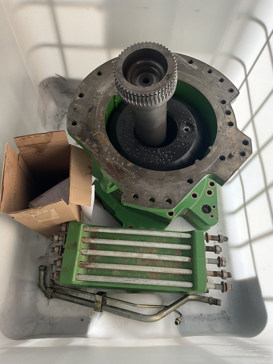 For Sale! $15,000. Axle Extensions off John Deere 8345rt. Just had them taken off by local John Deere dealer. All parts are covered &amp; inside to stay out of the elements. New at Deere is $33,000. Retweets and likes are appreciated since these aren’t common in corn &amp; beans country.