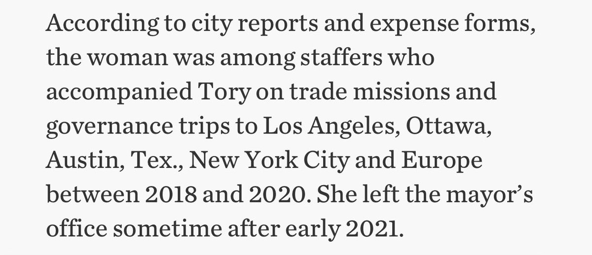 asifintoronto's tweet photo. Toronto, you paid for these trips. Specifically the ~400k of you who kept voting for John Tory. https://t.co/JIJXefpV9b