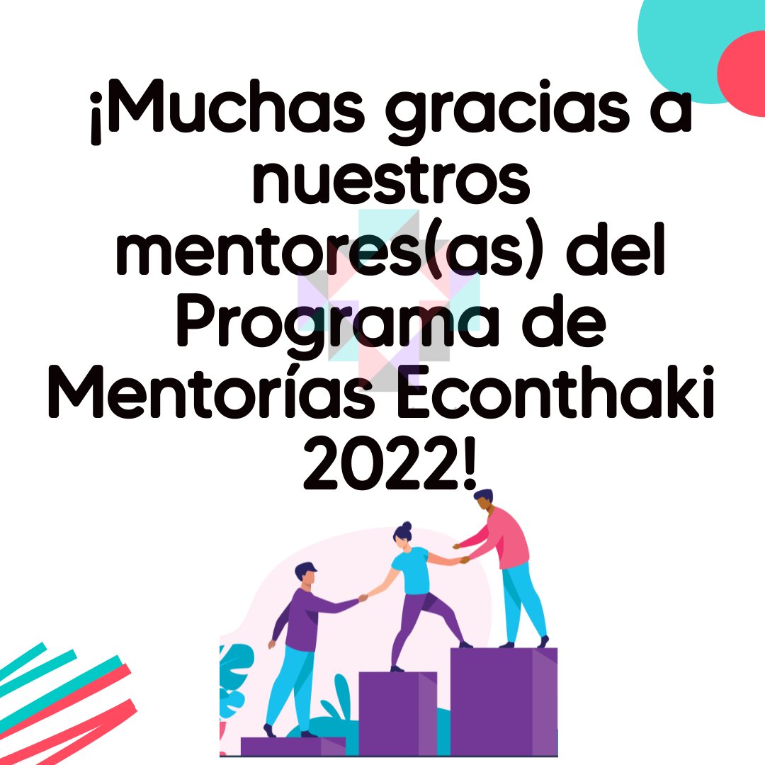 Tras la culminación de nuestro Programa de Mentorías 2022 de EconThaki, agradecemos a nuestros(as) mentores(as) senior Sebastian Tello-Trillo (@dsebastiantello), Cris Boyd (@cmarib), Alan Sanchez (@alan_sanchezj), y Marco Ortiz (@Shin_Mkto) 💯 #EconTwitter #Mentorship