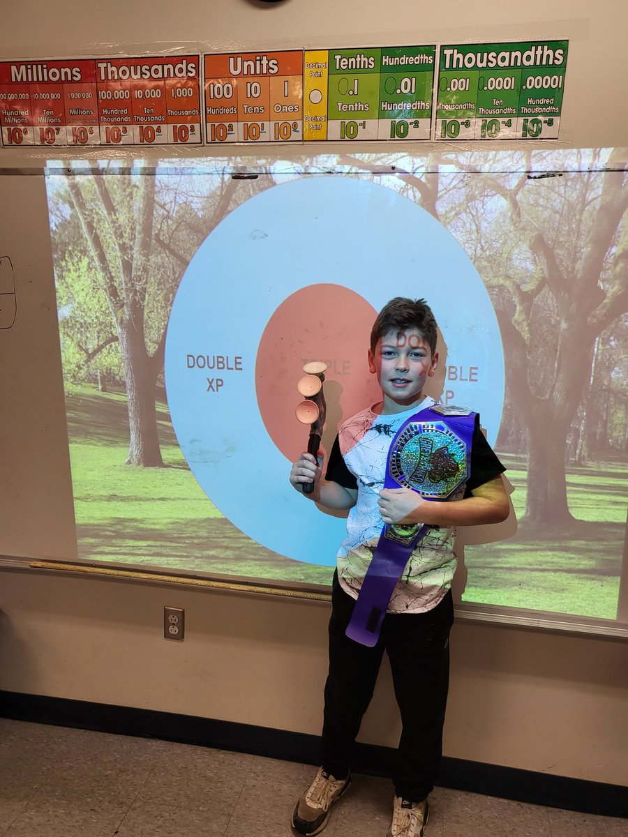 Little late on this but we have our first place player for January from my gamified classroom! His second belt of the year, the record is three times and he's determined to beat that record! @centralspry #GameMyClass #xplap #TGEChat