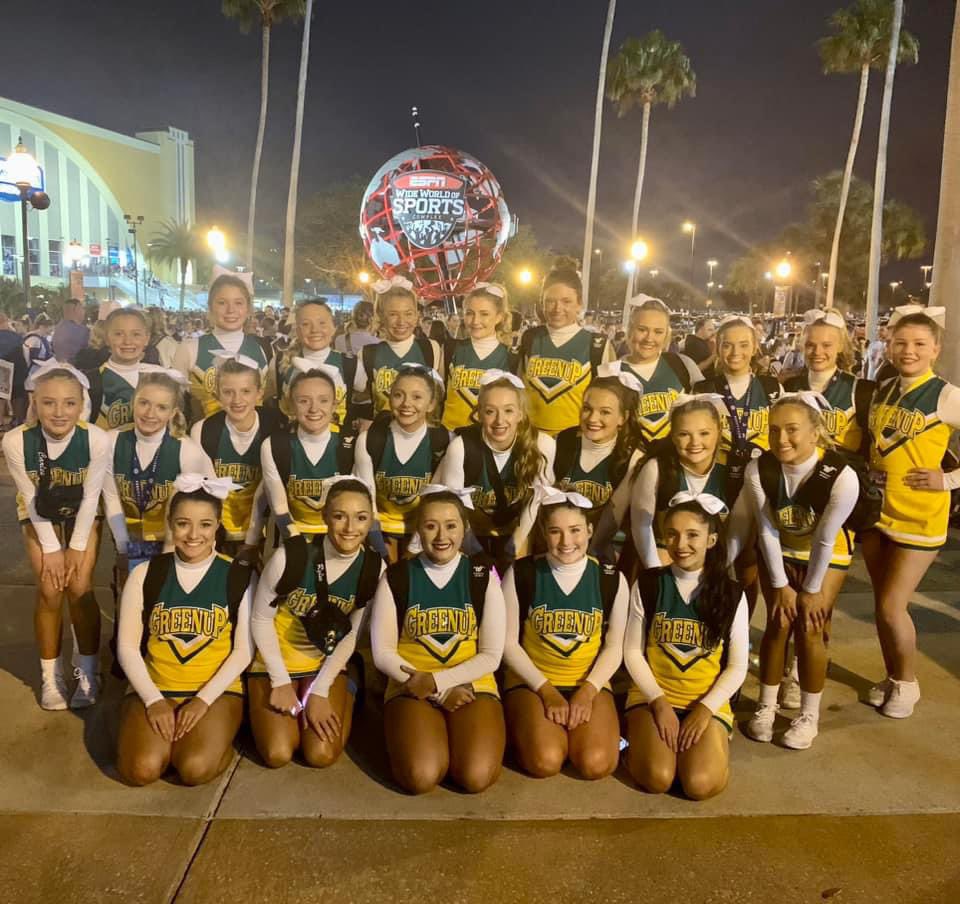 Congrats to our very own Greenup County for advancing straight to finals at  UCA Nationals! 💚💛