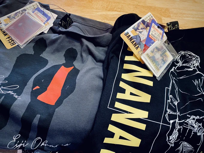 2着ゲットできましたっアベイル・しまむらさんには、いつもコラボ感謝してますー!今回もカッコいい&amp;アクキーが可愛い…#BANANAFISH #しまむら  