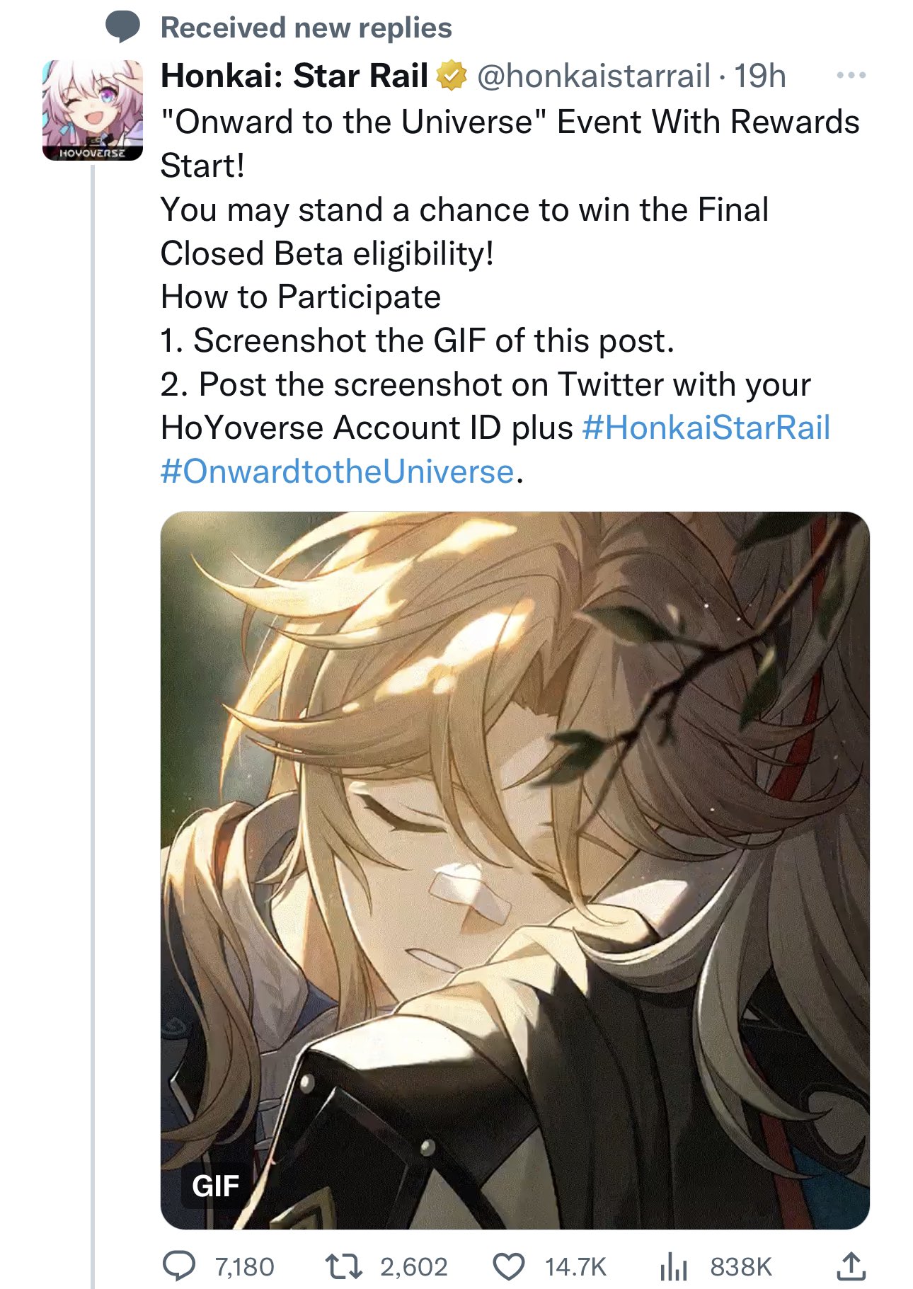 Honkai Star Rail on Twitter ""Onward to the Universe" Event With