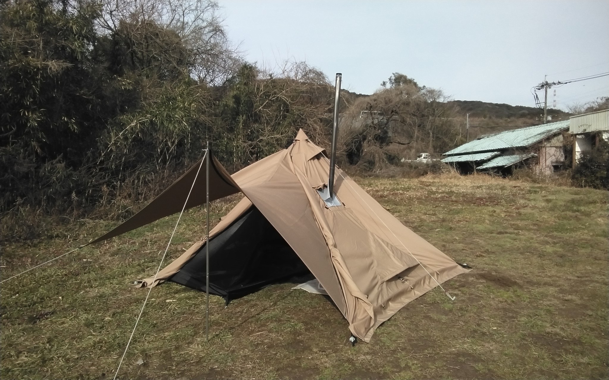 タイムセール中】GOGlamping 山稜二又ティピーテント TC タイムセール中】GOGlamping 山稜二又ティピーテント TC