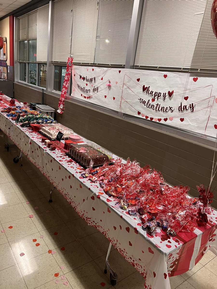 Getting ready for our Valentines dance! @TravisRebels