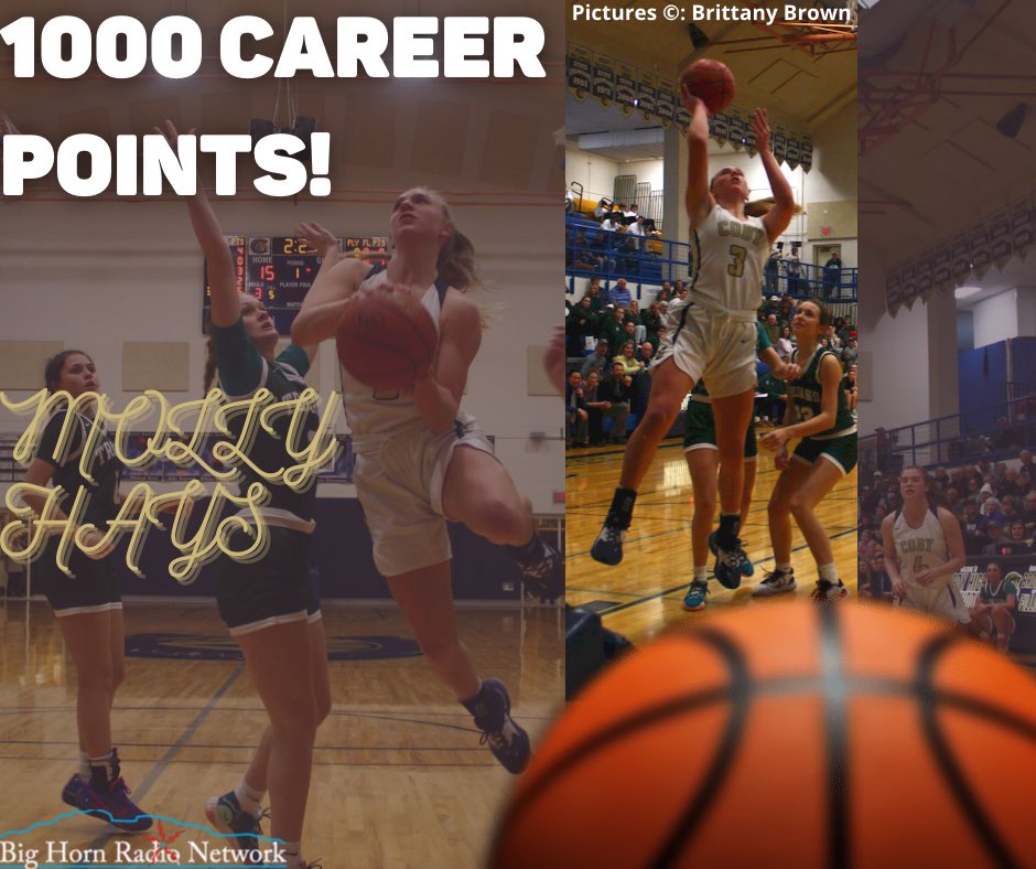 BREAKING: <a href="/FillyHoops/">Cody Filly Hoops</a> <a href="/MollyHays03/">Molly Hays</a> has now scored 1,000 career points. Hays with a career high 34 in contest. #Cody #CHS #CodyBasketball #CodyFillyBB #ThisIsNow