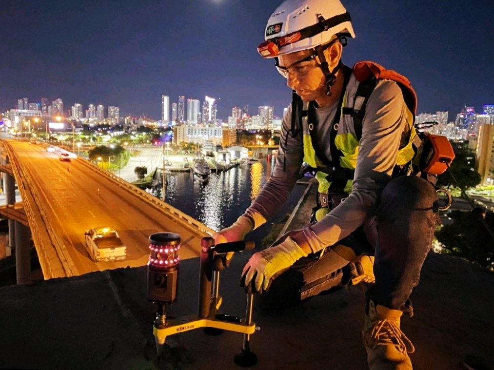 The Marksman Prism Tripod on the Miami Signature Bridge with The Walsh Group Archer Western 
#rightinthefield 
themarksman.ca