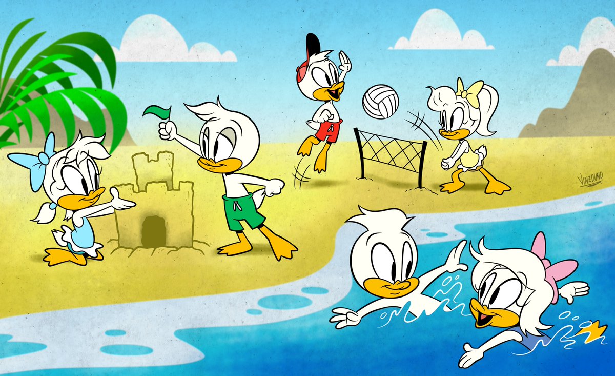 McDuck Kids' Beachy Summer

Commission for @hburton375 
#DuckTales #ducktalesfanart #ducktales2017 #commissionart #fanart #CartoonArt