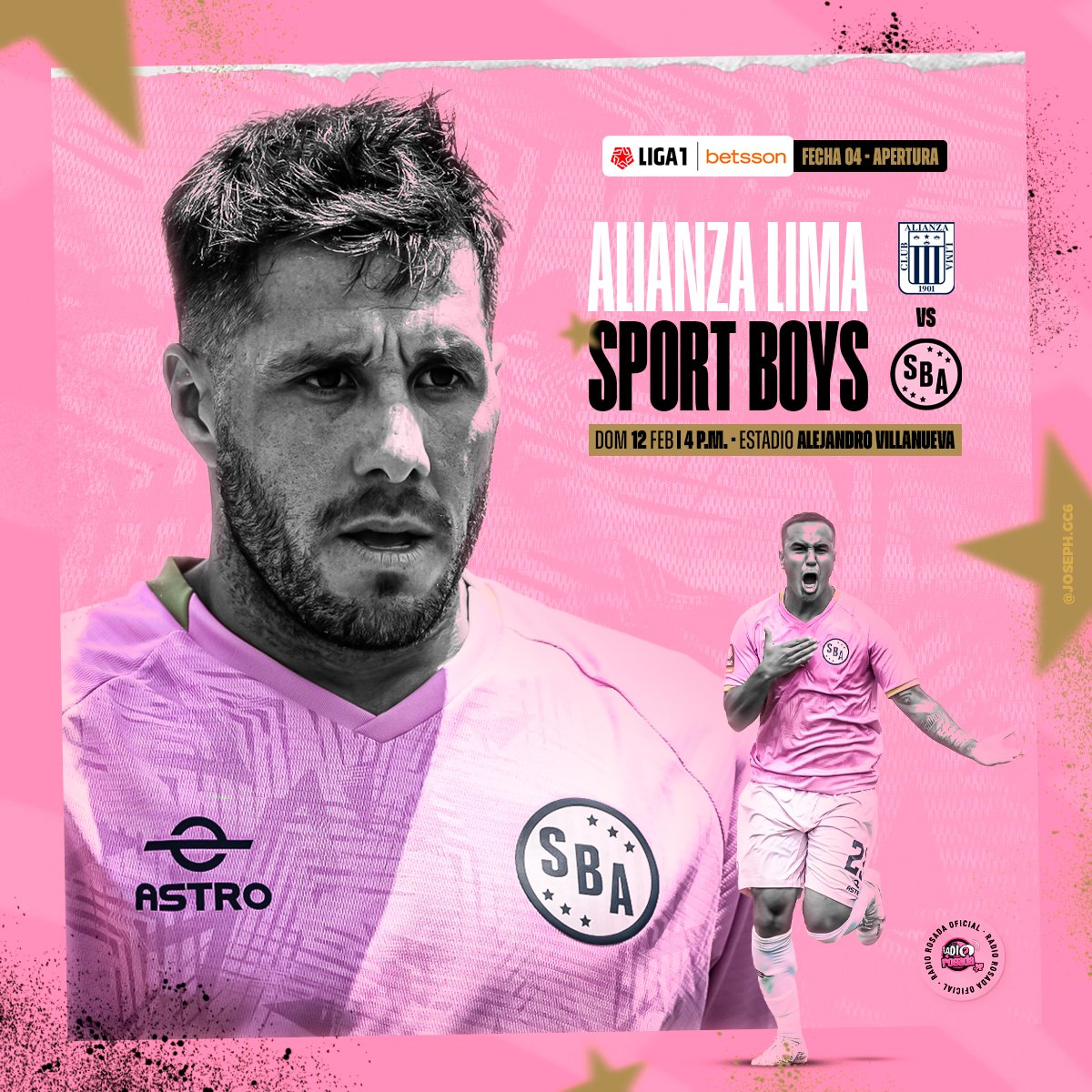 RadioRosada's tweet photo. 🔜 ¡𝐀 𝐋𝐀 𝐕𝐈𝐂𝐓𝐎𝐑𝐈𝐀, 𝐏𝐎𝐑 𝐋𝐀 𝐕𝐈𝐂𝐓𝐎𝐑𝐈𝐀!
🏆 Liga 1 - Apertura | #Fecha04
🗓 12 de Febrero | ⌚ 4 p.m.
🏟 Estadio Alejandro Villanueva
#Vamos𝗕𝗢𝗬𝗦 💗🖤
#BoysEsDeSuGente https://t.co/E2eBY6ooa8