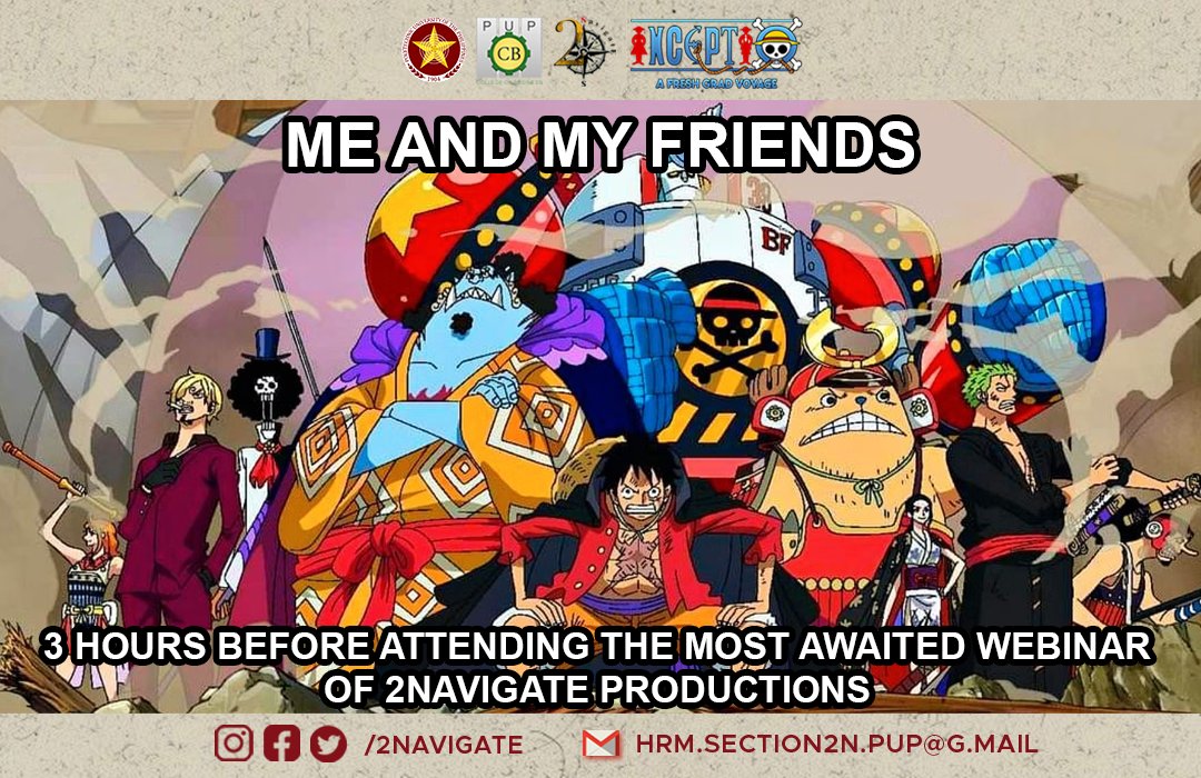 2_navigate's tweet photo. We are all geared up!💪🏼 How about you, Voyagers? 

𝟑 𝐡𝐨𝐮𝐫𝐬 𝐥𝐞𝐟𝐭 before our most awaited voyage! 

See you all later at the deck. 🛳

#InceptioAFreshGradVoyage 
#2NavigateProductions https://t.co/3c5GHePcJW