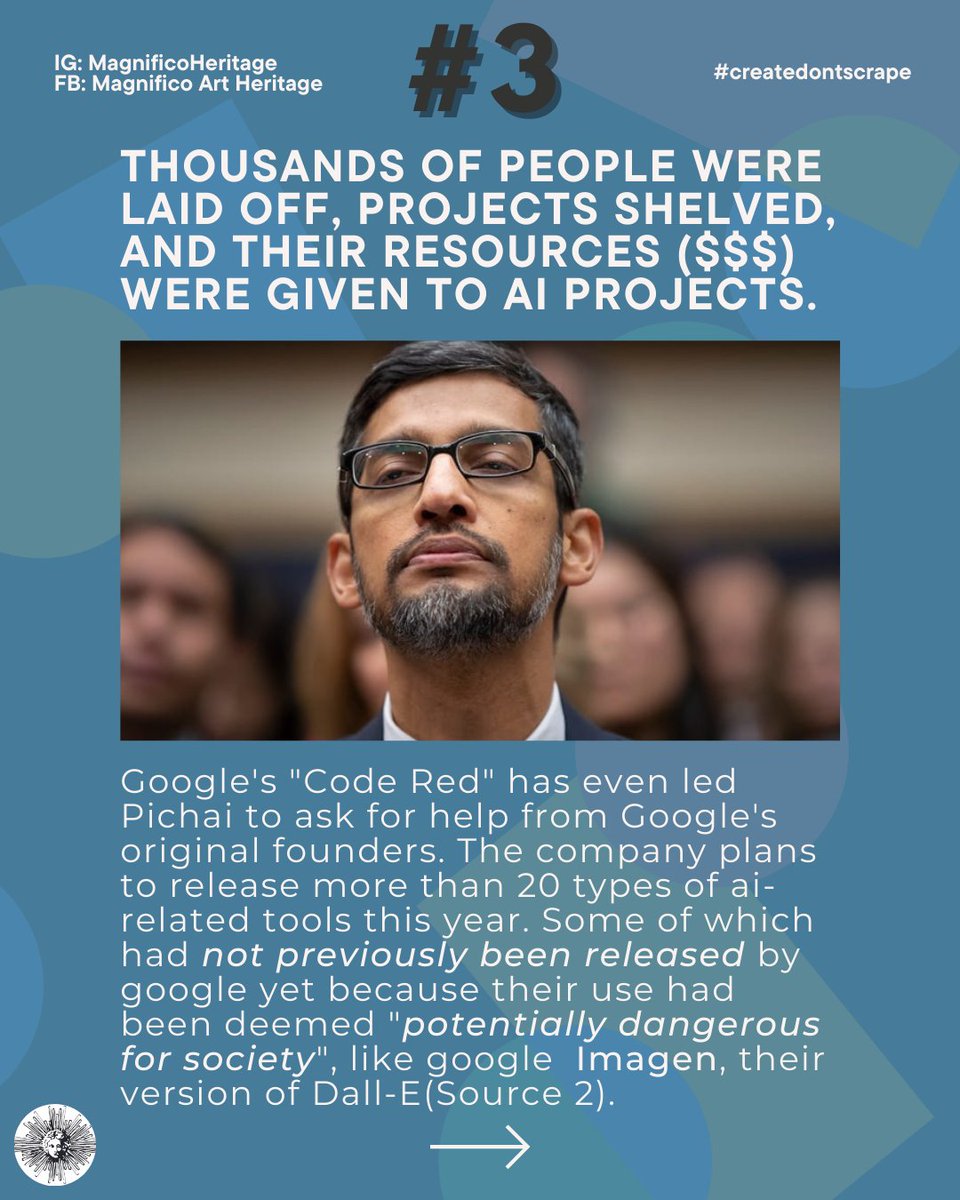 JonLamArt's tweet photo. This is extremely important. Google is preparing to throw creators under the bus in favor of scraped content. Google's mass layoffs were only step 1
 Credit to https://t.co/yNc8PPOwdX
1/3 https://t.co/D62UGPxFTe