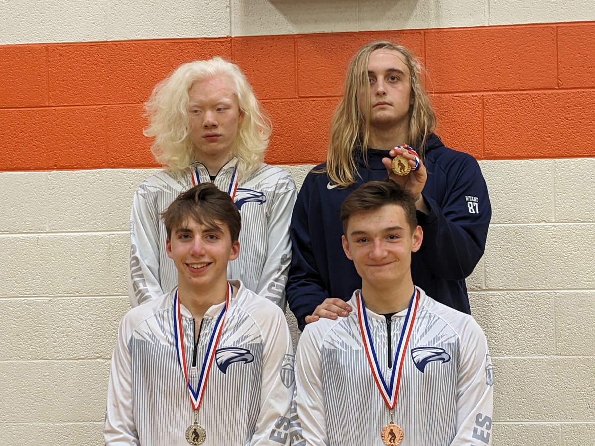 Wrestling results are in!!

Conference Champion Luke Knowles (144)
Conference Champion Ayden Wyant (215)
2nd Place Owen Bradley (150)
3rd Place RJ Corbey (138)

Way to go Eagles! 🏆🦅
