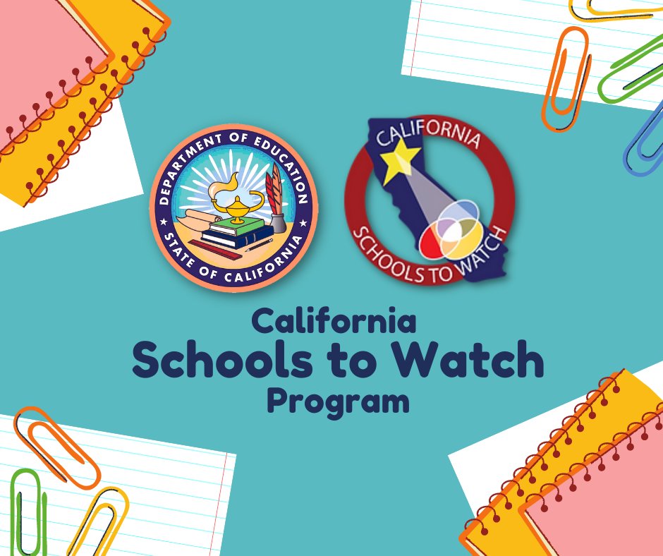 CADeptEd's tweet photo. Congrats to the 77 high-performing CA middle grades schools recognized today by State Supt. @TonyThurmond as 2023 CA Schools to Watch! 🌟 These schools demonstrate excellence, equity, and responsiveness to the needs of young adolescents.
Read more: https://t.co/HDSKP6BxBW https://t.co/zZKefKHl2a
