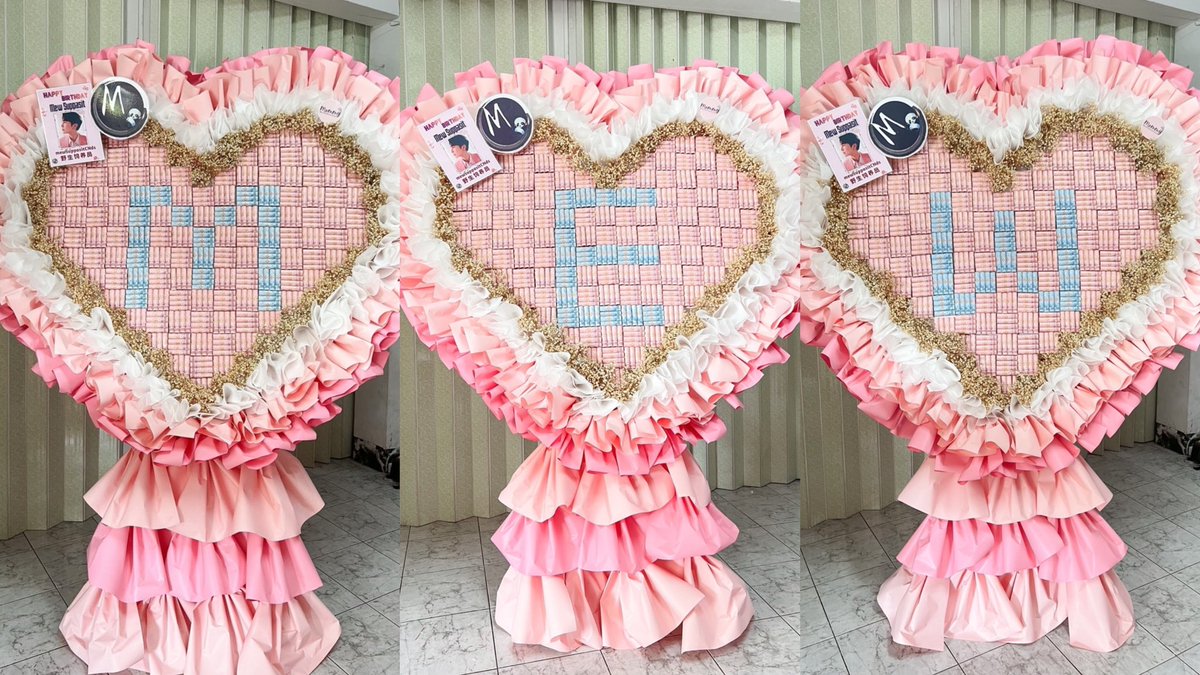 mewsuppasitCNds's tweet photo. Alphabet “M” “E” “W“ Bouquets

💐 Total 157,600 baht 💐
(20,200 baht is labour charge)

BDAY MEW SUPPASIT 2023 

#Mew2023BDProjects
#Mew2023BDGifts 
#MewSuppasit 
@MSuppasit 
@ChannelSuppasit https://t.co/v9IiVzJlz7