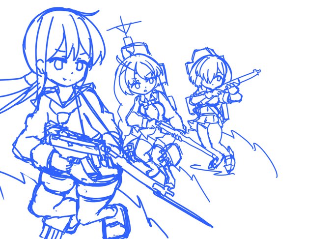 作業用にかっこいい曲を聴いてるとちょっとカッコいいのを描きたくなります
仕上げる根気がないけれど 