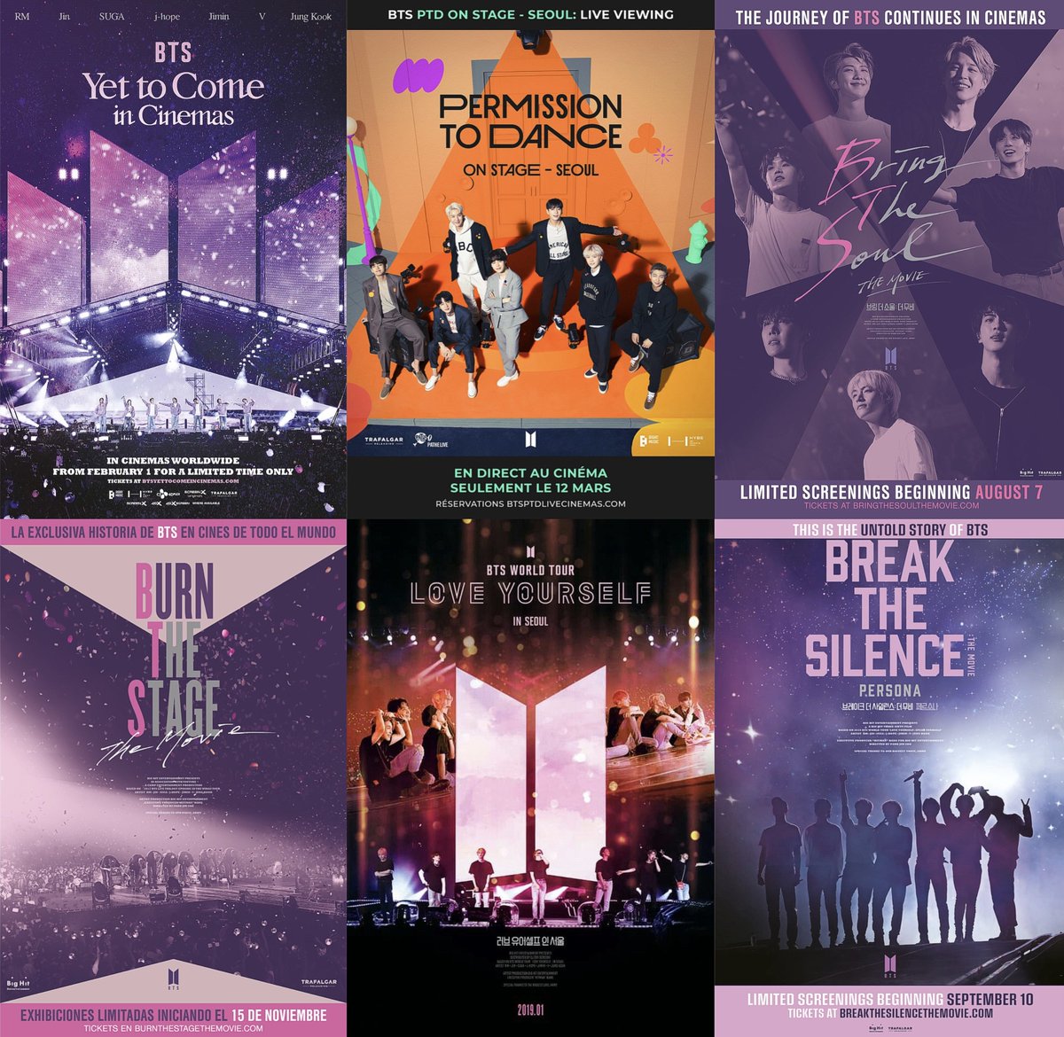 BTS highest grossing live-event in cinema ranking:

#1 YTC in Cinema (2023) - $40M
#2 PTD on Stage in Seoul (2022) - $32.6M
#2 Bring The Soul (2019) - $24.4M
#4 Burn the Stage (2018) - $20.34M
#5 LY in Seoul (2019) - $11.7M
#6 Break The Silence (2020) - $9M