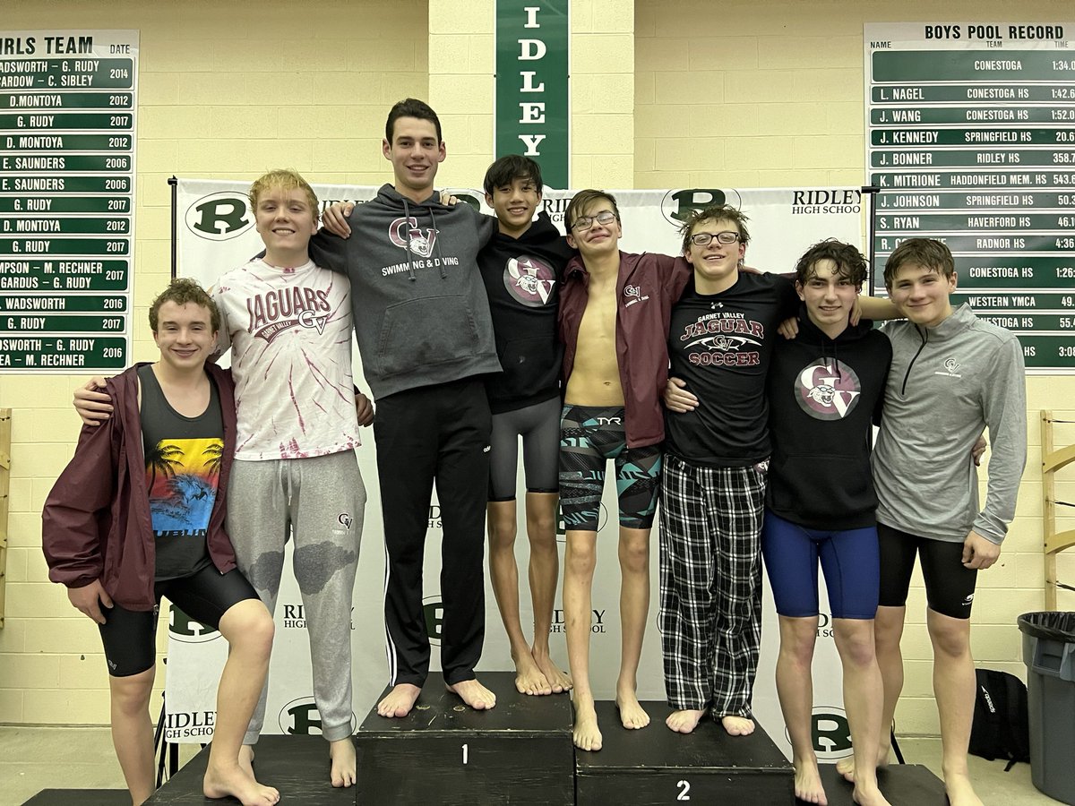 GVSwimDive's tweet photo. Congrats to the GV Boys Swimming and Diving Team for winning the Sportsmanship Award for the Central League! We are proud of you boys!! https://t.co/tV9Oa9MRUX