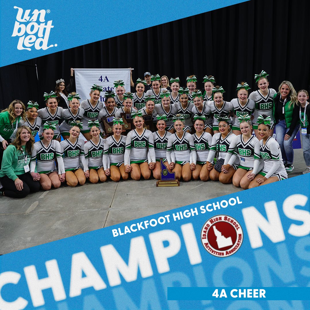 Congratulations to the 2023 4A State Cheer Champions - Blackfoot High School!