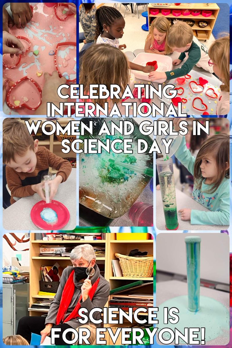 Steph82082420's tweet photo. Celebrating International Women and Girls in Science in Kindergarten today with Mrs. B and Mme. Dunlop💙 because we all have big, beautiful brains to wonder with.  #startthemyoung #Iwonder #scienceeducation @LKDSB @ErrolRoad @LKelempro https://t.co/afJyLRsQx9