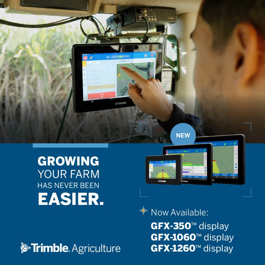 gpsontario's tweet photo. Growing your farm management solutions have never been easier. With the GFX Series #PrecisionAG line-up from @Trimble_Ag. #AutoSteer #FieldIQ, #ISOBUS,
#CenterpointRTX #AutoSync Upto 5 Year Warranty, 0% financing & trade up programs available Now! #ontag https://t.co/V33Bpy5VJe