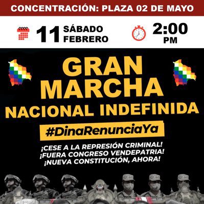 justicierojope's tweet photo. No vemos en la Plaza Dos de mayo este sábado 11 de febrero. ✊🏼 https://t.co/L7TKC8vge3