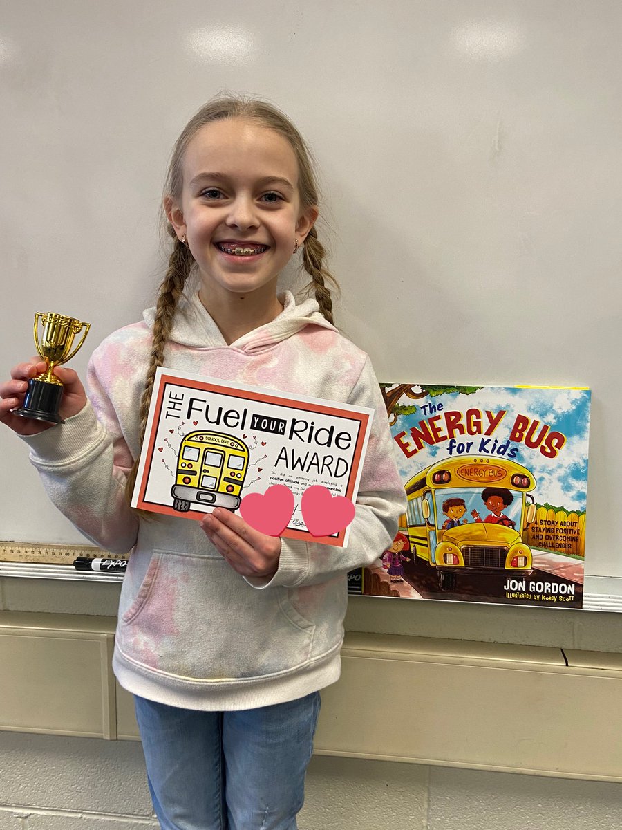 CampiMrsBuckner's tweet image. Avery received our first Energy Bus Certificate: The Fuel Your Ride Award!  She’s always so positive and offers to help anyone in need to fuel their ride, too!  She’s a leader, role model, and a great big sister, too! #energybus #teamcampi