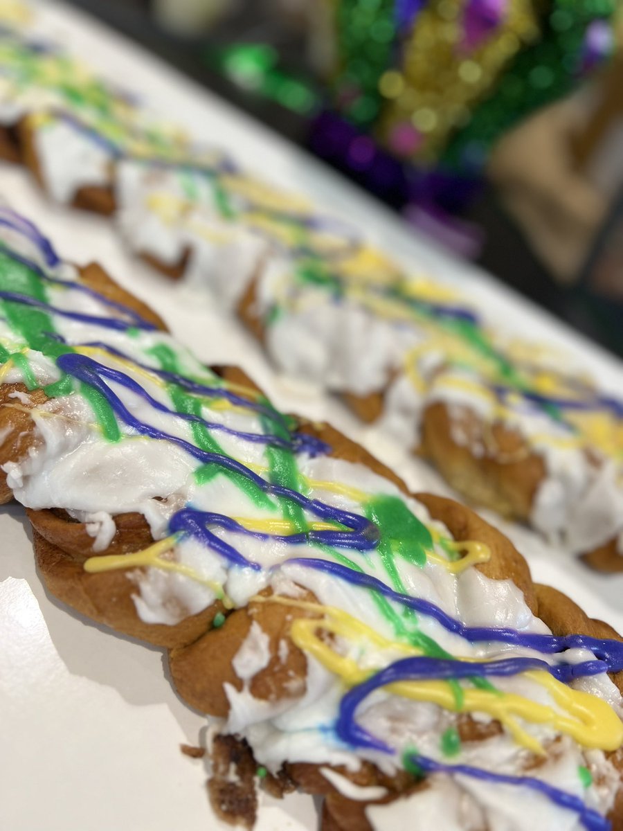 Have you been to King Cake Connection this Carnival season?

We’re open FOUR more days until 2024: Sat &amp; Sun (2/11 &amp; 2/12) and Th &amp; F (2/16 &amp; 2/17). Each day we’ll open as usual at 11 am but may close as early due to parade-time street closures. IG: @kingcakeconnection