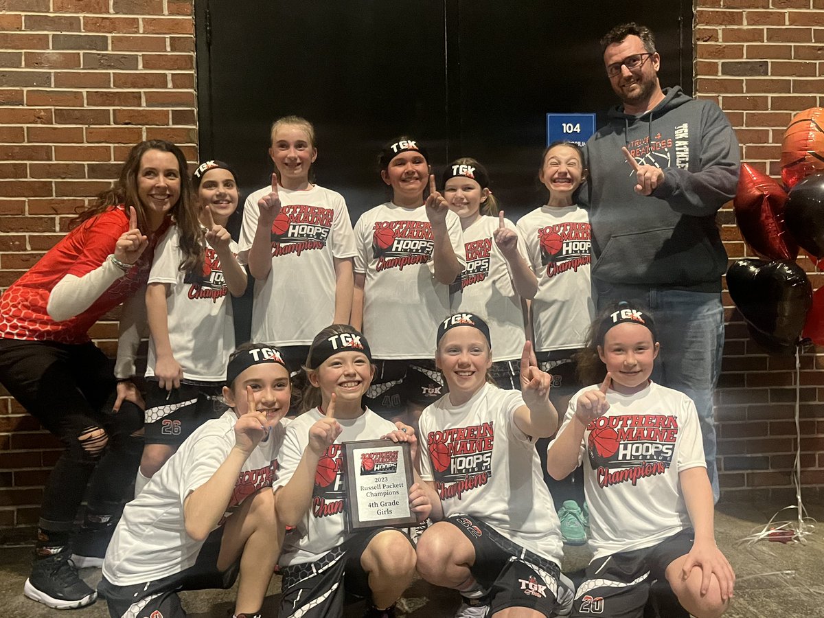 Congratulations to our 3rd/4th grade Girls they are your Southern Maine Hoops League champs! 

 #thegrindknows #striveforgreatness #tgkgrindlab #embracetheprocess #tgkathletics #mainebasketball #praygrindrepeat #ballislife #basketballtraining #girlstravelbasketball