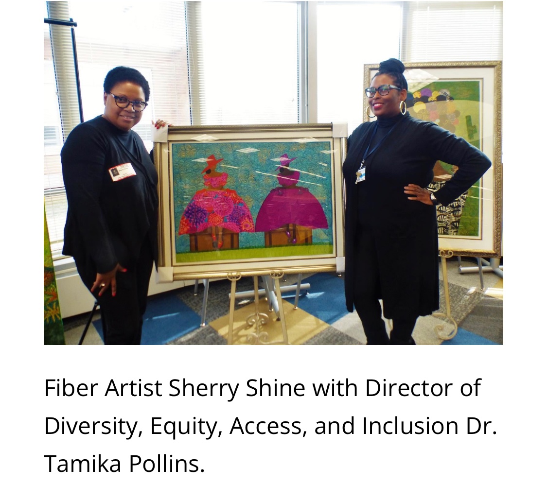 This was such an exciting day! The students in <a href="/woschools/">West Orange Schools</a> 
were able to meet &amp; view art by Sherry Shine. They had great questions about her process &amp; the business side of being an artist. It was a great way to start Black History Month.