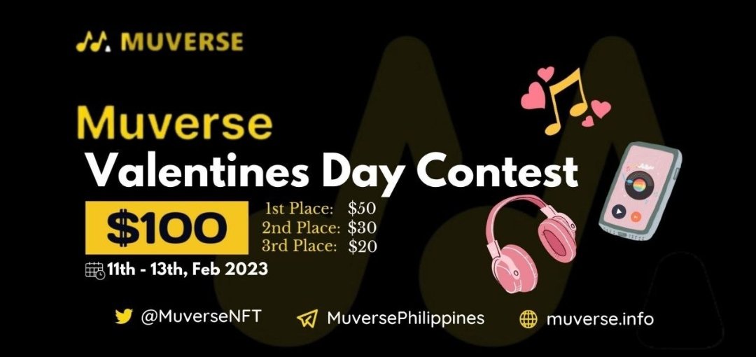 muverseph's tweet photo. Muverse X MuversePH Valentines Day Specialโค๏ธ
1. Post your picture together with your love ones playing @MuverseNFT and tag 3 friends
2. Follow me & @MuverseNFT
3.Join here https://t.co/m7lcWrTcov , https://t.co/K3eLACt2LV https://t.co/k14kO7m2ej
4. Most โค๏ธ and rt will win๐ https://t.co/6l4dTliB0G
