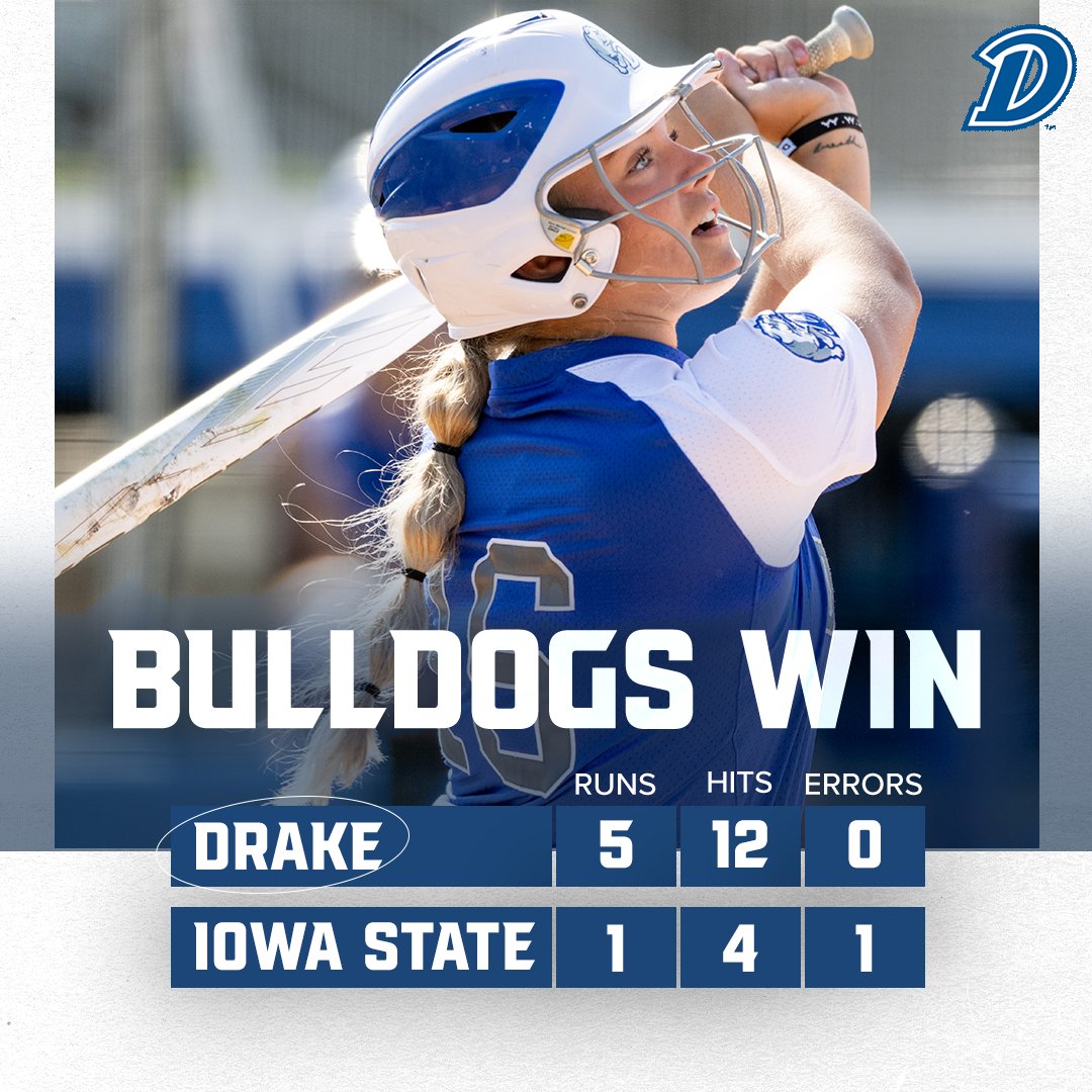 𝟏-𝟎

We won our season opener over Iowa State in the UNI-Dome!

Emma Dighton | 1-for-4 including a 2-run HR, 4 RBI
MaKayla Rice | 3-for-4 including a double
Sami Miller | 1-for-4, 1 RBI
Mackenzie Hupke | 4 IP, 2H, 3 K

#DSMHometownTeam