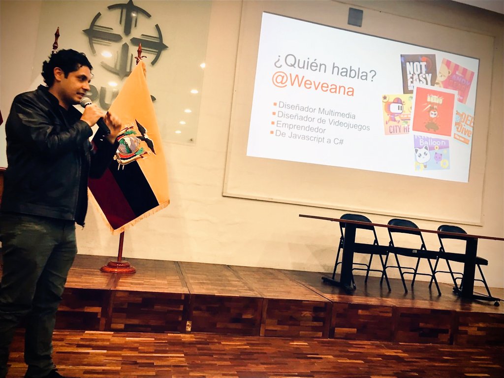 weveana's tweet photo. Gracias a @OpenlabEc por la oportunidad, un honor poder brindar la charla inaugural de Global Game Jam EcuadorEcuador 2023 #ecgames #solodev #videojuegosEC #devec #Ecuador https://t.co/vfM3H2sU8i