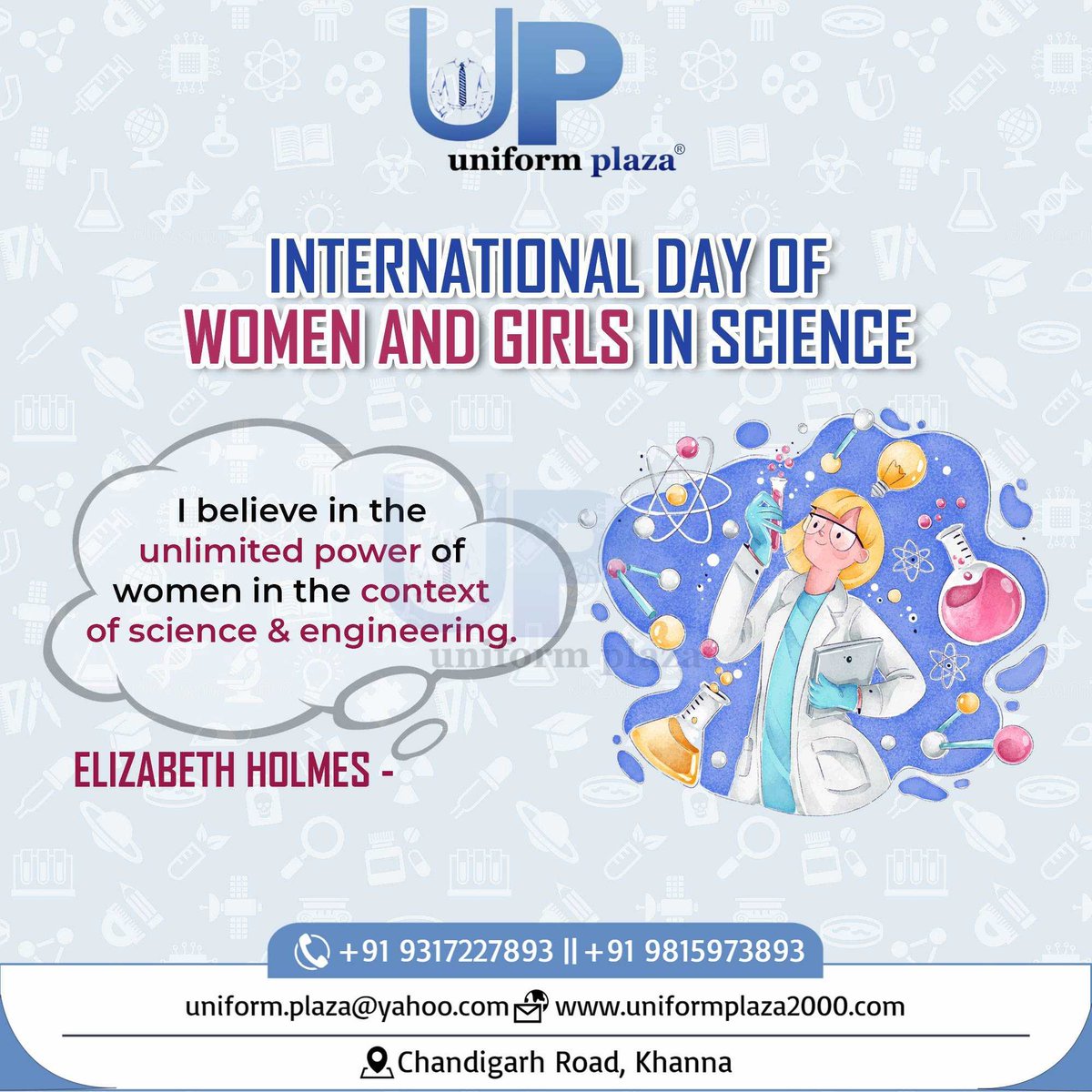 Greetings from Uniform Plaza
                    #research #womendoingscience #womenintech #womenscientists #girlswhocode #InternationalDayWomenandgirlsinscience #researchlife #scienceisreal #sciencelovers #womenpower #UniformPlaza